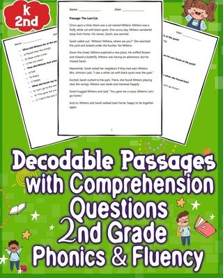 Decodable Passages Questions k - 2nd Grade with Comprehension Phonics & Fluency: Enhance 2nd-grade reading with engaging phonics passages and comprehe