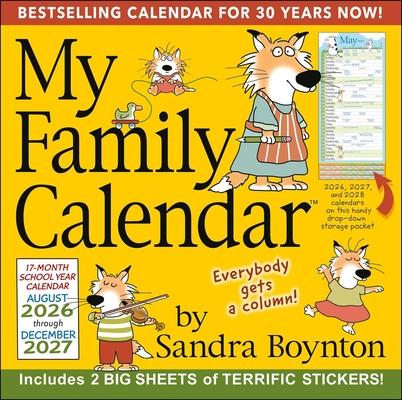 Sandra Boynton's 17-Month 2026-2027 My Family Wall Calendar Subscription
