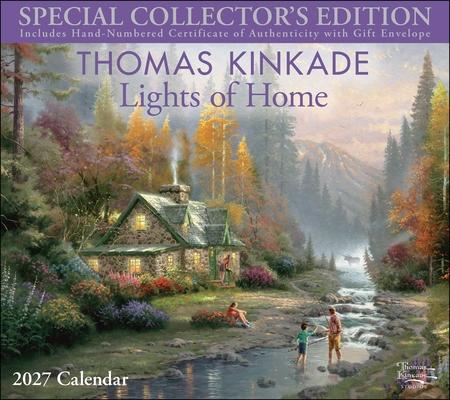 Thomas Kinkade Special Collector's Edition 2027 Deluxe Wall Calendar with Print: Lights of Home Subscription