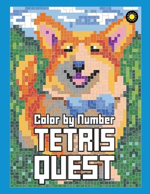 Tetris Quest Color By Number: Color Quest Activity Coloring Book for Adults Relaxation