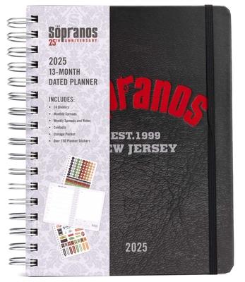 2025 the Sopranos 13-Month Weekly Planner