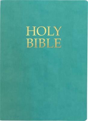 Kjver Holy Bible, Large Print, Coastal Blue Ultrasoft: (King James Version Easy Read, Teal, Red Letter) Subscription