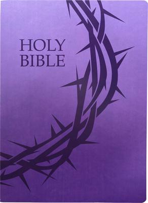 Kjver Holy Bible, Crown of Thorns Design, Large Print, Royal Purple Ultrasoft: (King James Version Easy Read, Red Letter)