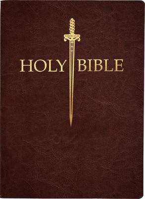 KJV Sword Bible, Large Print, Dark Mahogany Genuine Leather, Thumb Index Subscription