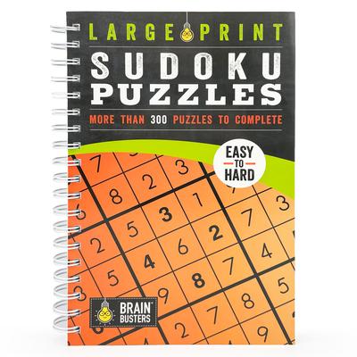 Large Print Sudoku Puzzles Orange