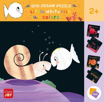 Duo Jigsaw Puzzle Little White Fish. Colors