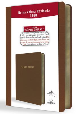 Biblia Reina Valera Revisada 1960 Letra Sper Gigante, Smil Piel Marrn / Spanish Bible Rvr 1960 Super Giant Print, Brown Leathersoft