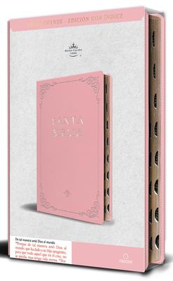 Biblia Rvr 1960 Letra Grande Tamao Manual, Piel Rosada Con ndice / Spanish Bible Rvr 1960 Handy Size Large Print Leathersoft Pink with Index Subscription