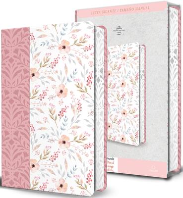 Biblia Rvr 1960 Letra Gigante, Smil Piel Rosada Con Flores (Edicin Cantos Pintados / Spanish Bible Rvr 1960 Giant Print Handy Size Leathersoft Pink