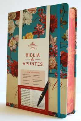Biblia de Apuntes Rvr 1960 Tapa Dura, Azul Celeste Con Flores (Edicin Cantos Pintados) / Spanish Journaling Bible Rvr 1960 Hardcover Light Blue with Subscription