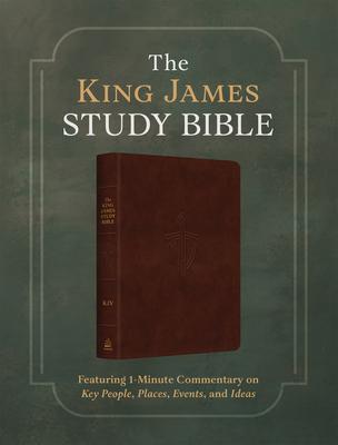 The King James Study Bible: Featuring 1-Minute Commentary on Key People, Places, Events, and Ideas [Burgundy Sword & Shield] Subscription