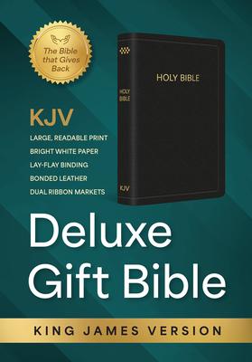 KJV Holy Bible: Deluxe Gift Bible - Black Bonded Leather: King James Version Bible Subscription