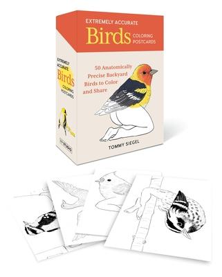 Extremely Accurate Birds Coloring Postcards: 50 Anatomically Precise Backyard Birds to Color and Share Subscription