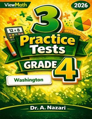 3 Washington SBA Grade 4 Math Practice Tests: Full-Length Test Prep with Detailed Answer Explanations Subscription