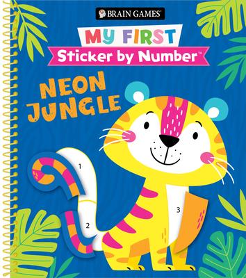 Brain Games - My First Sticker by Number: Neon Jungle (for Kids Ages 3-6) Subscription