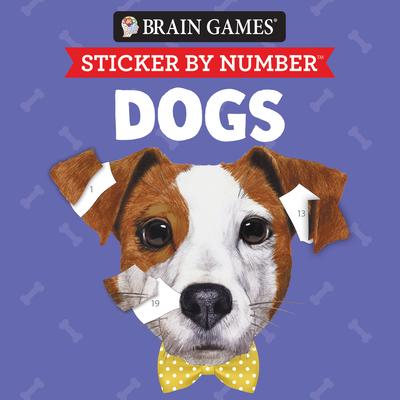 Brain Games - Sticker by Number Compact Edition: Dogs 7x7 Inches Perfect Gift for Dog Lovers, Travel Size Activity Book for Adults & Kids 7+ Subscription
