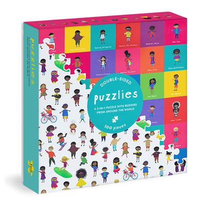 Puzzlies: 100-Piece, Double-Sided Jigsaw Puzzle