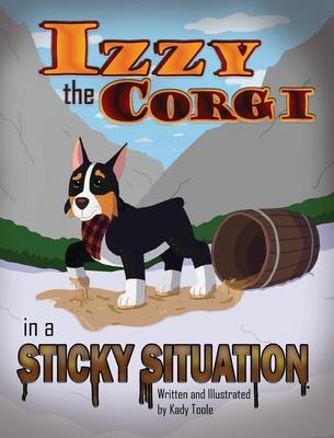 Izzy the Corgi in a Sticky Situation