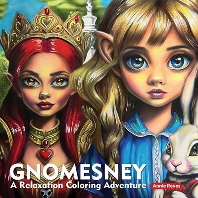 Gnomesney. A Relaxation Coloring Adventure. Greyscale Coloring Book for Adults