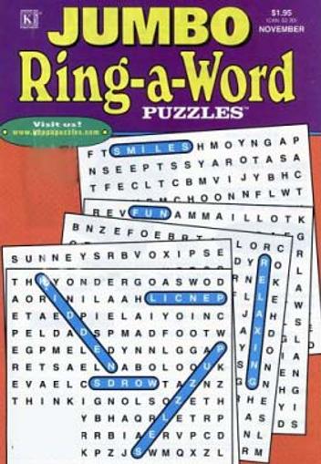 Jumbo Ring-a-Word Puzzles