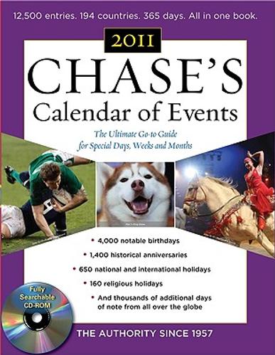 Chase's Calendar Of Events