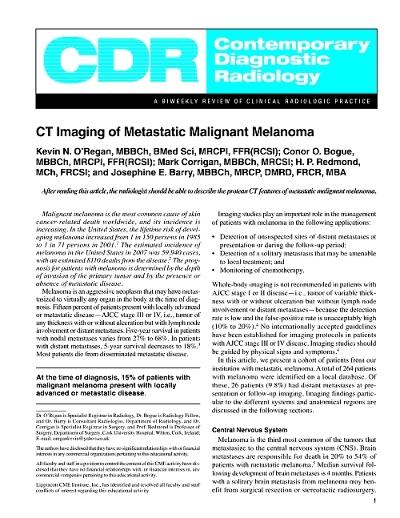Contemporary Diagnostic Radiology w/CME Magazine Subscription Discount