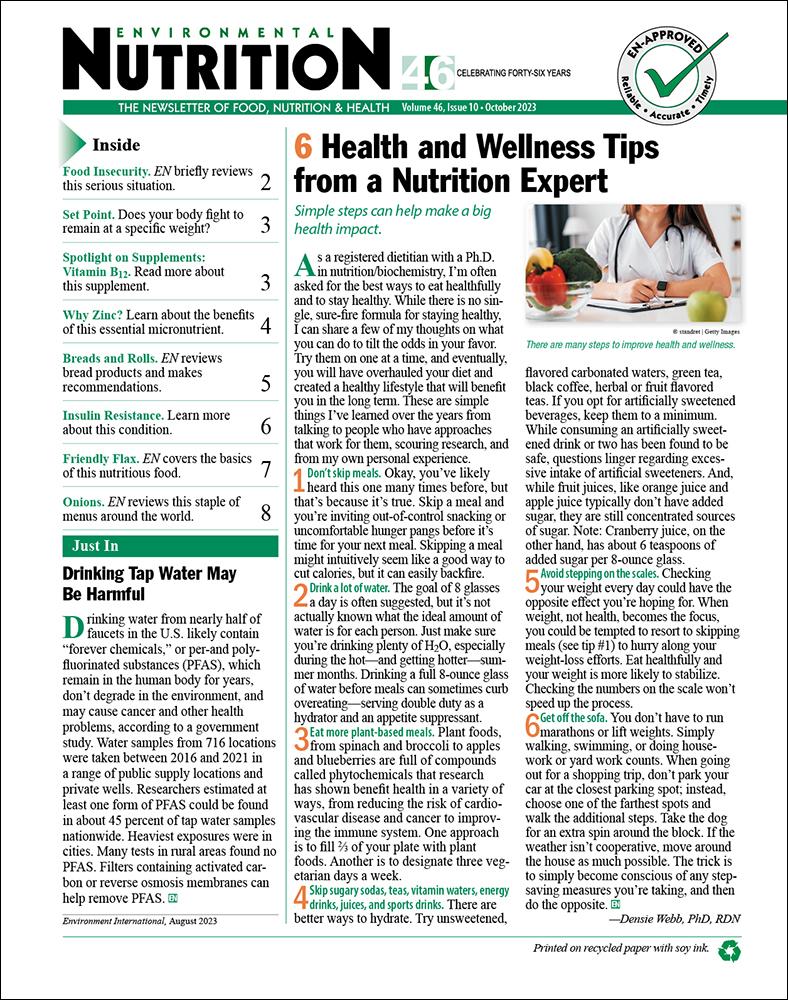 Environmental Nutrition Magazine: The Guide To Healthy, Sustainable ...