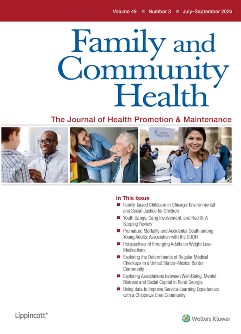 Family & Community Health Magazine Subscription