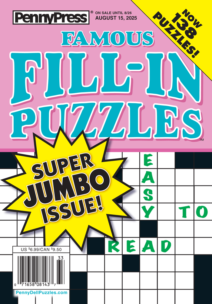 Penny's Famous Fill-in Puzzles