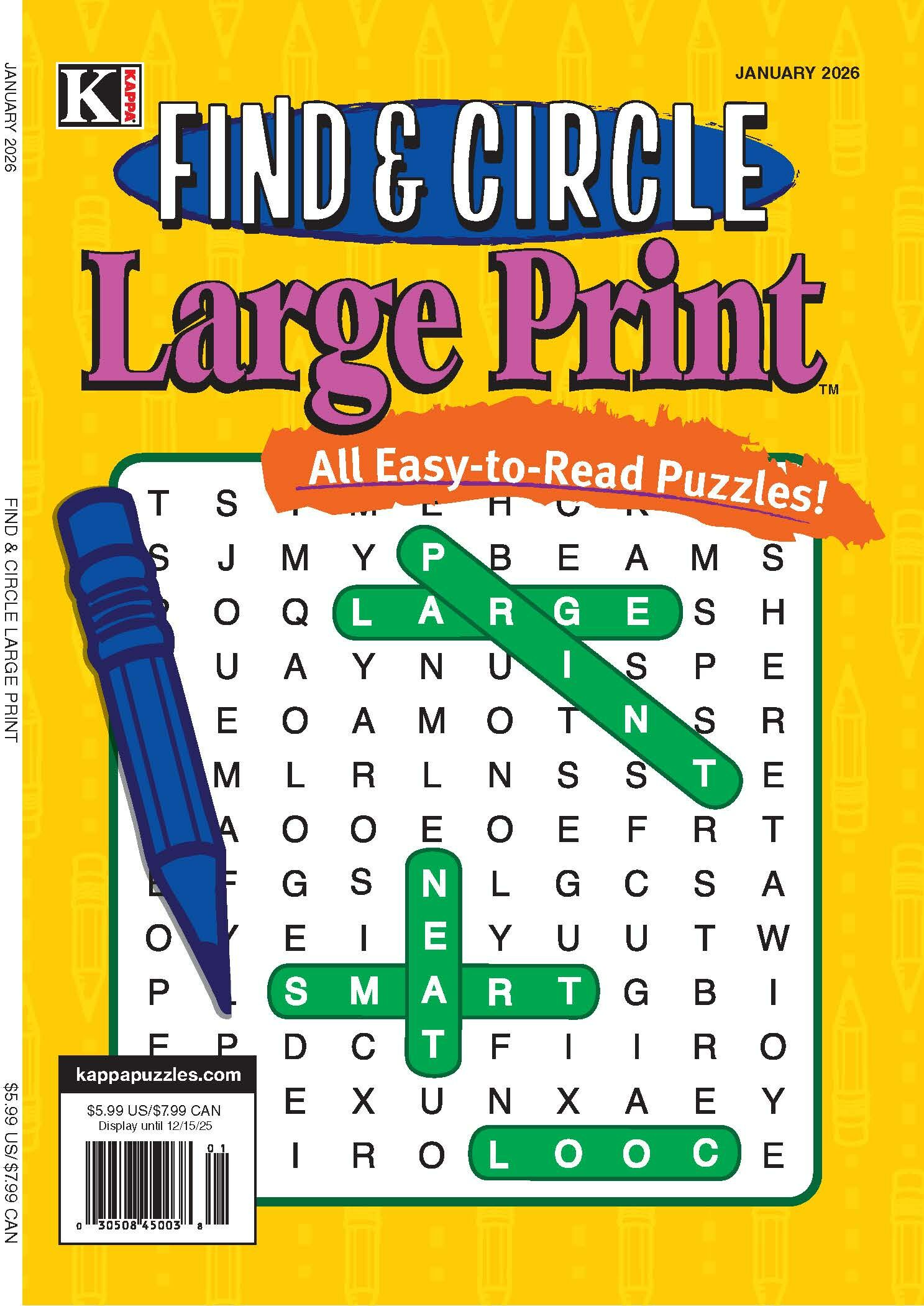 Find & Circle Large Print Magazine Subscription