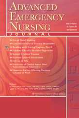 Advanced Emergency Nursing Journal Subscription