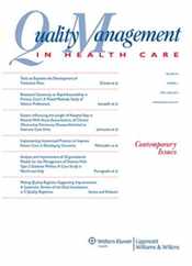 Quality Management In Health Care Magazine Subscription