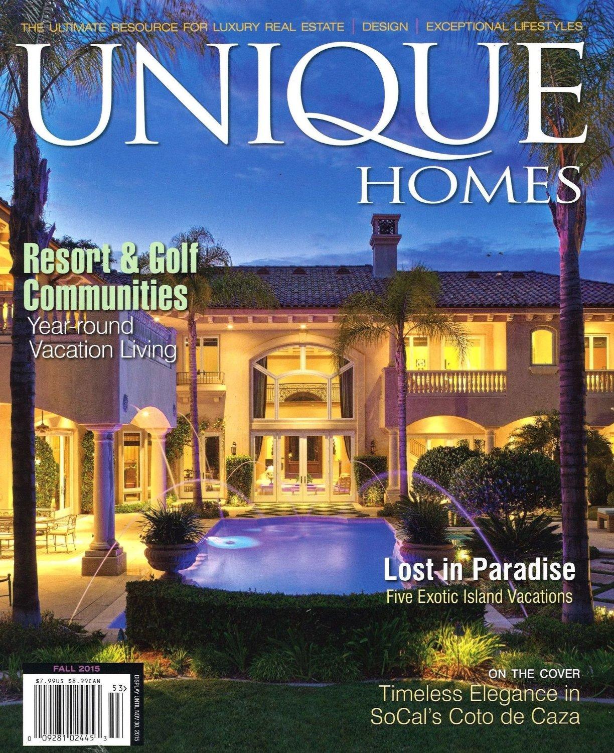 Unique Homes Magazine Subscription Discount The World Of Luxury Real   5379 Unique Homes Cover 2016 February Issue 