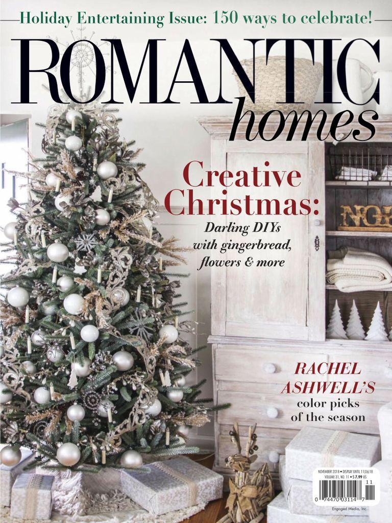 Romantic Homes Magazine Subscription Discount Casual Elegance   8123 Romantic Homes Cover 2018 November 1 Issue 