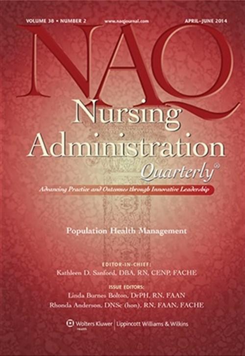 Nursing Administration Quarterly Magazine Subscription