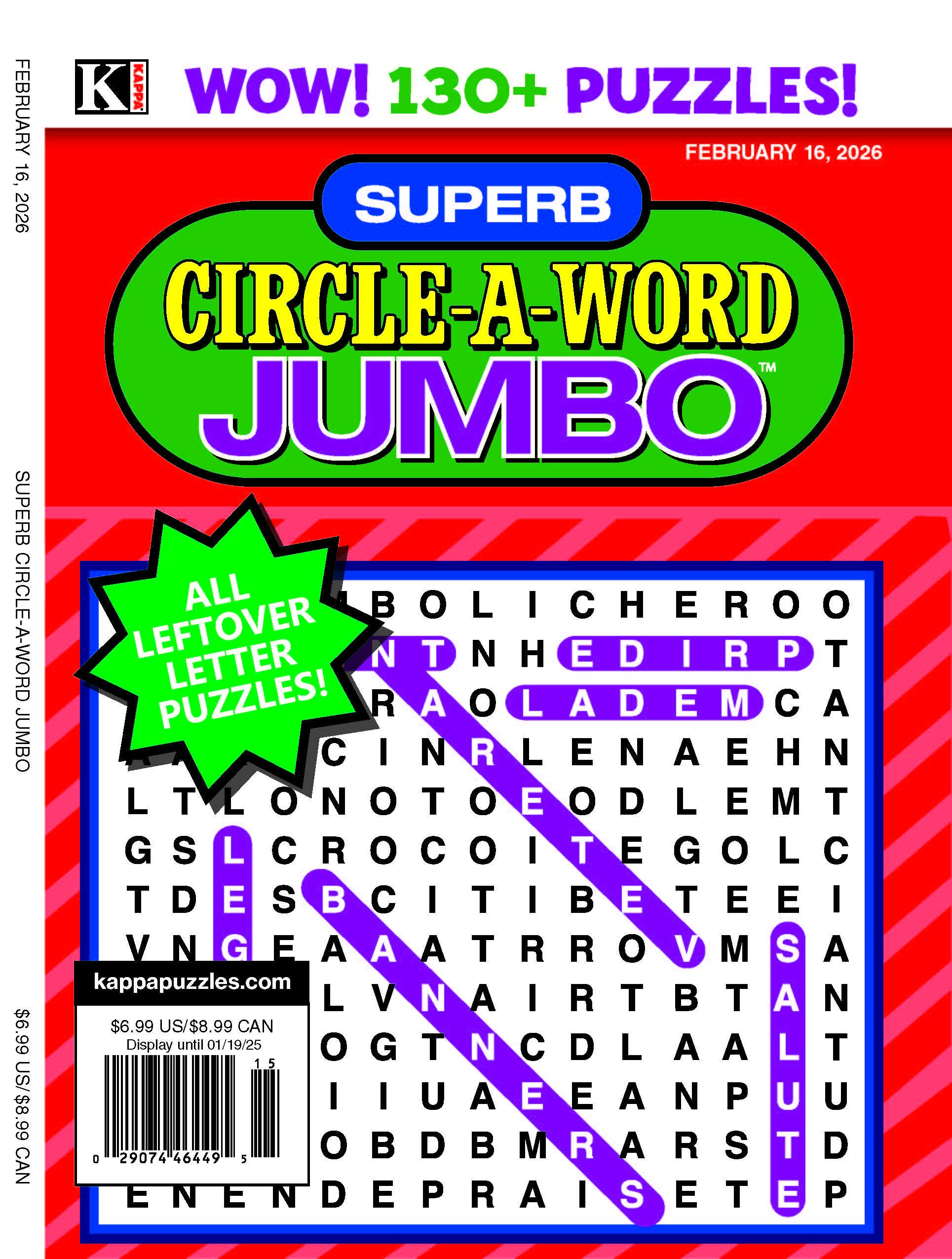 Superb Circle-a-word Jumbo Magazine Subscription