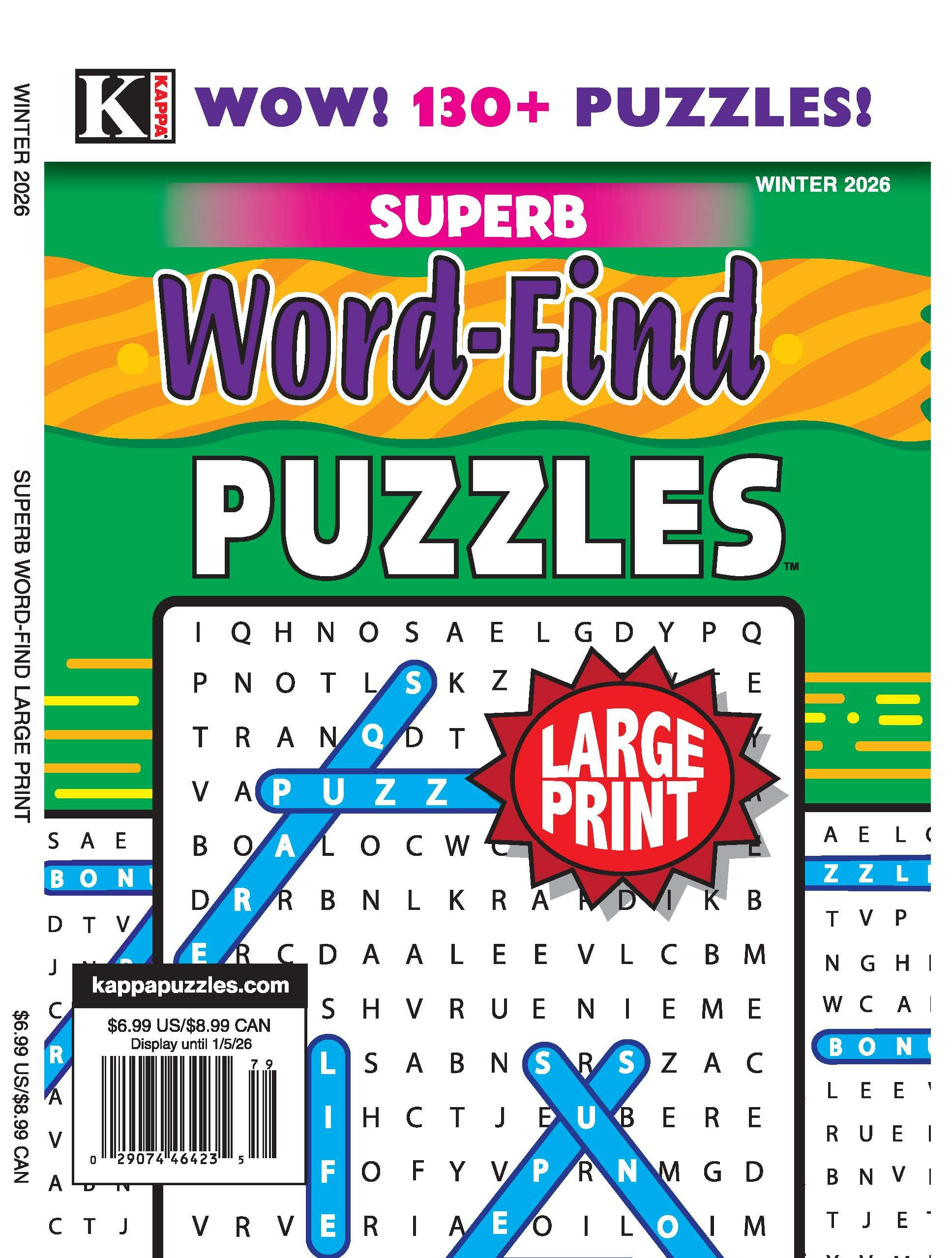 Superb Word-find Large Print Magazine Subscription