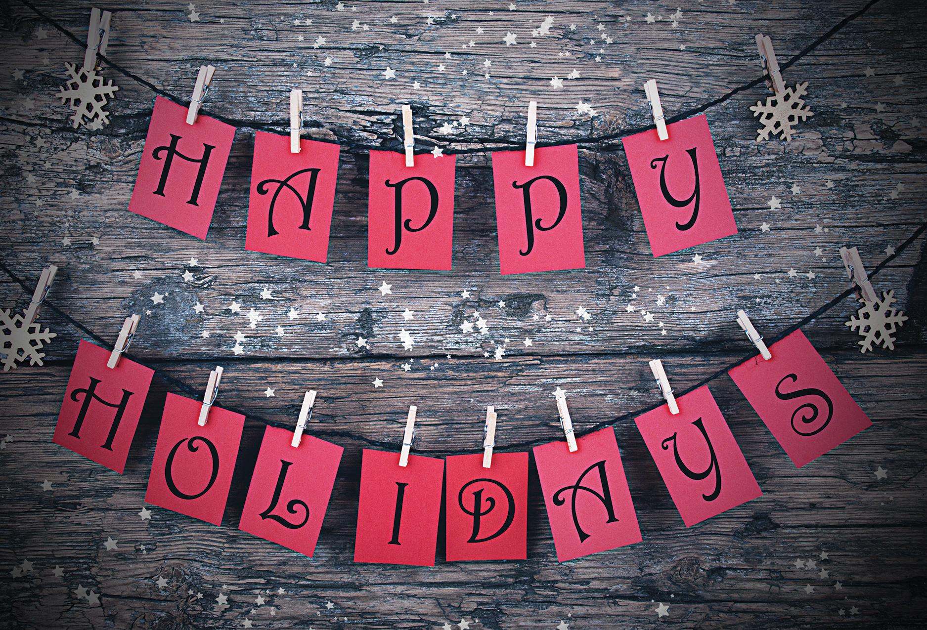 Happy Holidays Postcard Cover
