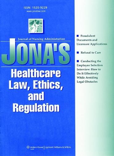Jona's Healthcare Law, Ethics And Regulation