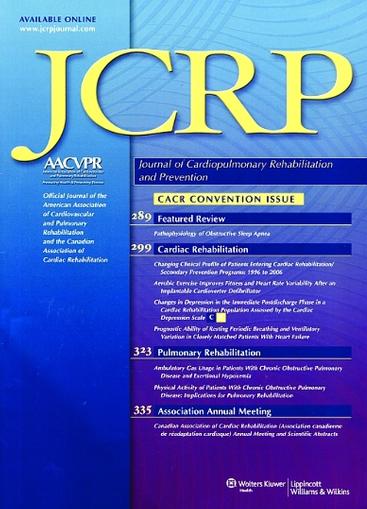 Journal Of Cardiopulmonary Rehabilitation And Prevention