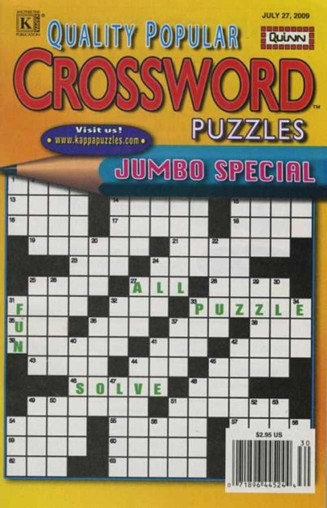 Quality Popular Crossword Puzzles Magazine Subscription Discount
